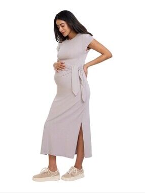 Motherhood Casual Comfortable Opal Side Tie Jersey Stretch Midi Dress. Size 2XL